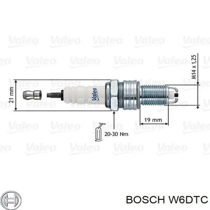 W6DTC Bosch Bujía de ignición
