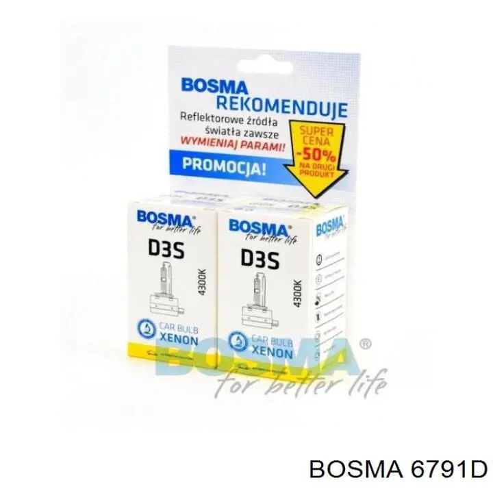 6791D Bosma bombilla de xenon