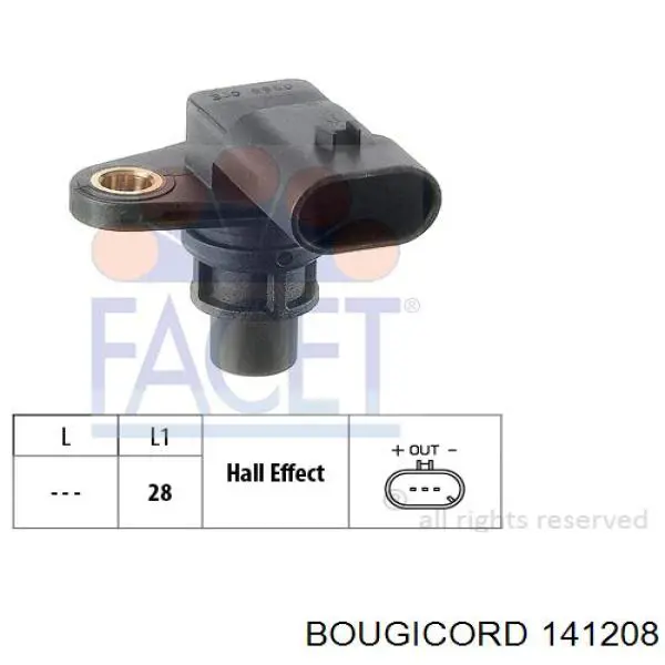 Sensor de posición del árbol de levas Fiat 500 312
