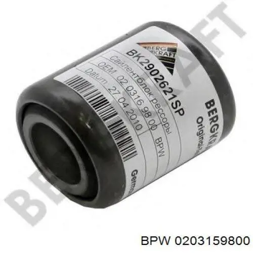 Comprar 0203159800 BPW Silentblock delantero de ballesta trasera
