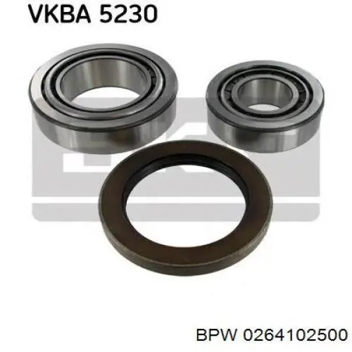 0264102500 BPW Rodamientos de rueda delantero