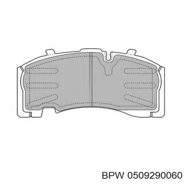 Pastillas de freno traseras 0509290060 BPW