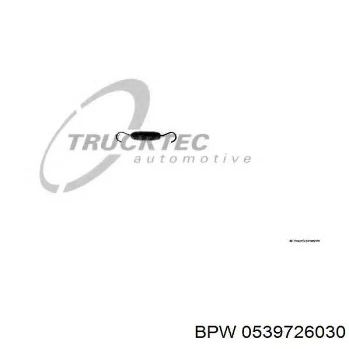 Comprar 0539726030 BPW Muelle de las zapatas de freno traseras de tambor