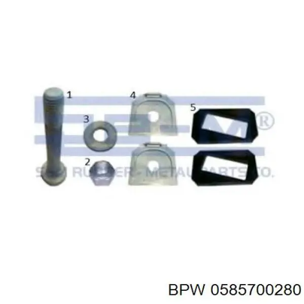 0585700280 BPW Kit de reparación de muelle trasero