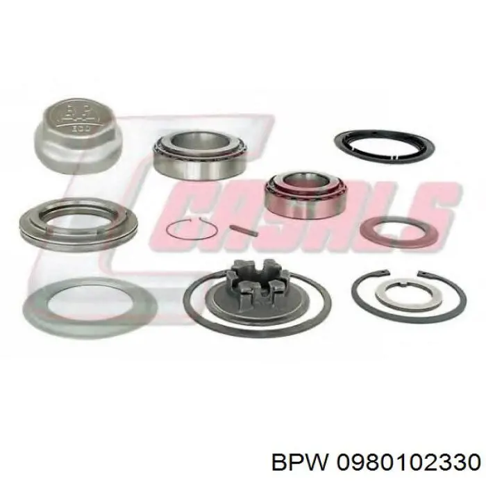 0980102330 BPW Rodamientos de rueda delantero