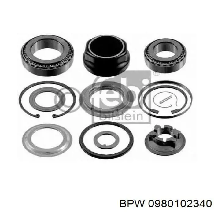 0980102340 BPW Rodamientos de rueda delantero