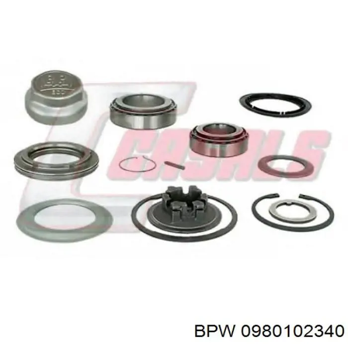 Cojinete de rueda delantero BPW 0980102340 precio, desde 26,10 EUR