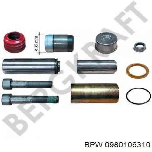 0980106310 BPW Kit de reparación de pinzas