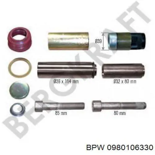0980106330 BPW Kit de reparación de frenos trasero