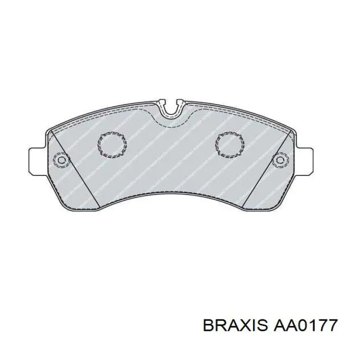 AA0177 Braxis pastillas de freno delanteras