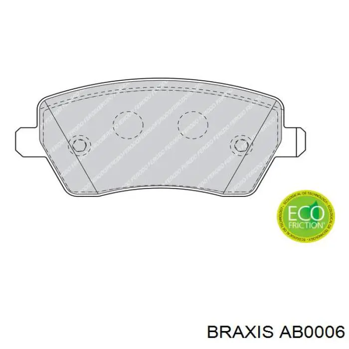 AB0006 Braxis pastillas de freno delanteras