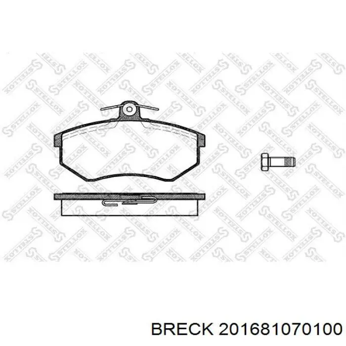 Pastillas de freno delanteras Seat Toledo 1 1L