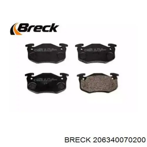 20634 00 702 00 Breck pastillas de freno delanteras