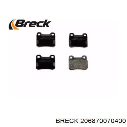 20687 00 704 00 Breck pastillas de freno traseras