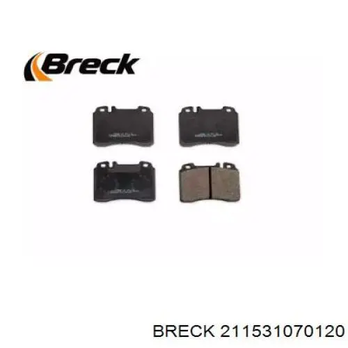 211531070120 Breck pastillas de freno delanteras