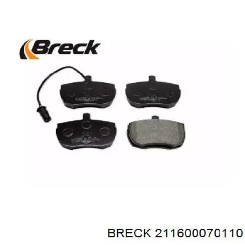 21160 00 701 10 Breck pastillas de freno delanteras