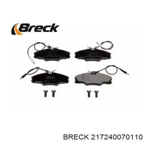 21724 00 701 10 Breck pastillas de freno delanteras