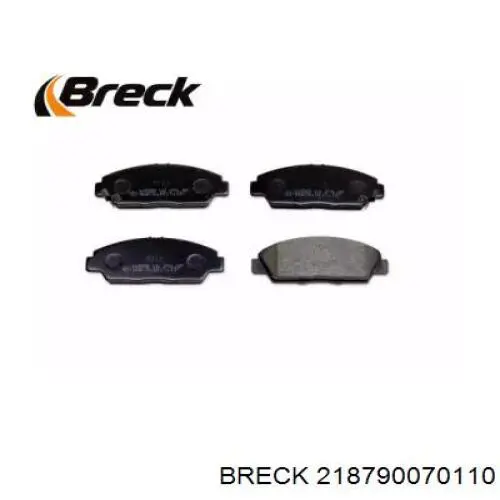 21879 00 701 10 Breck pastillas de freno delanteras