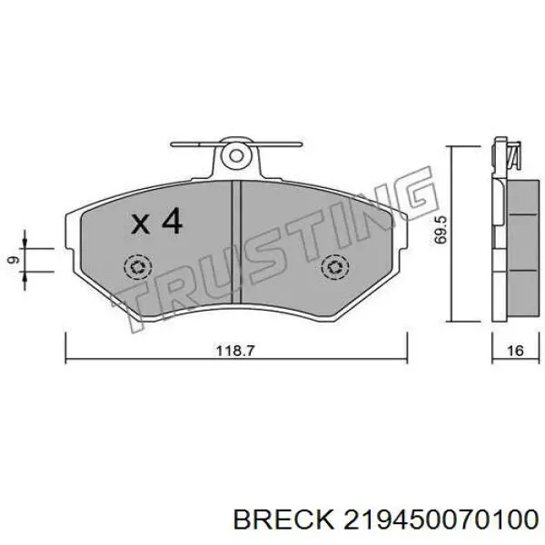 Pastillas de freno delanteras Seat Ibiza 2 6K1