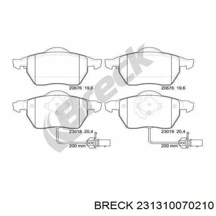 Pastillas de freno delanteras Seat Ibiza 5 KJ1, KJG
