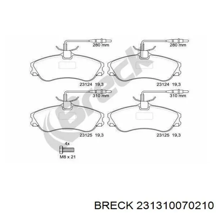 Pastillas de freno delanteras Seat Ibiza 5 KJ1, KJG