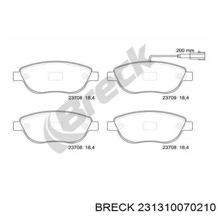 Pastillas de freno delanteras Seat Ibiza 5 KJ1, KJG