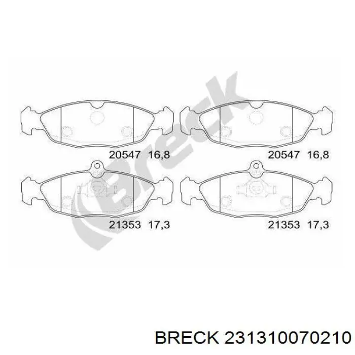 Pastillas de freno delanteras Seat Ibiza 5 KJ1, KJG