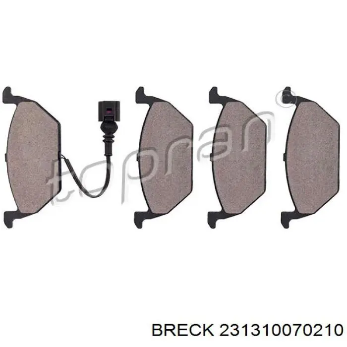 Pastillas de freno delanteras Seat Ibiza 5 KJ1, KJG