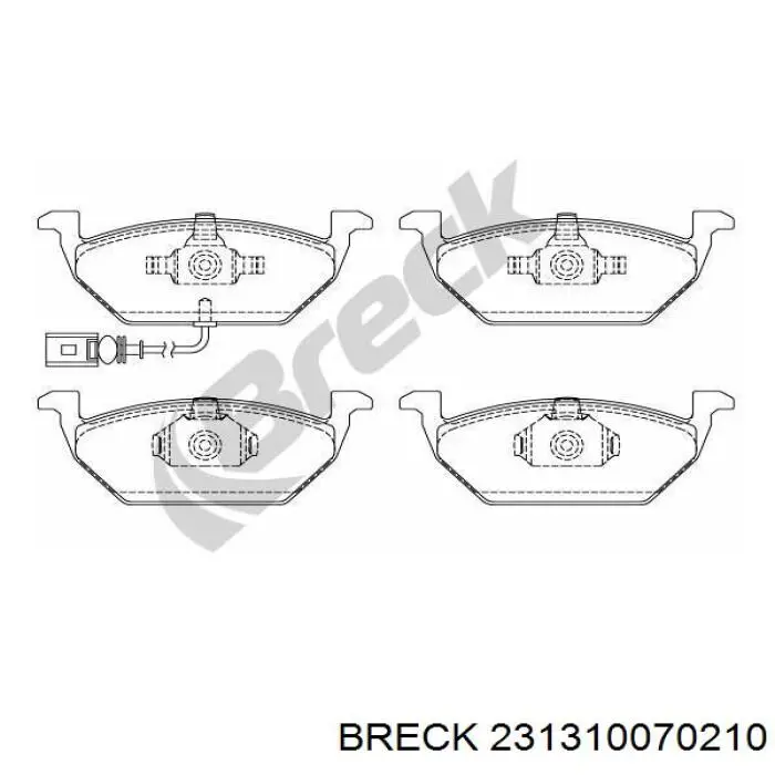 Pastillas de freno delanteras Seat Ibiza 5 KJ1, KJG