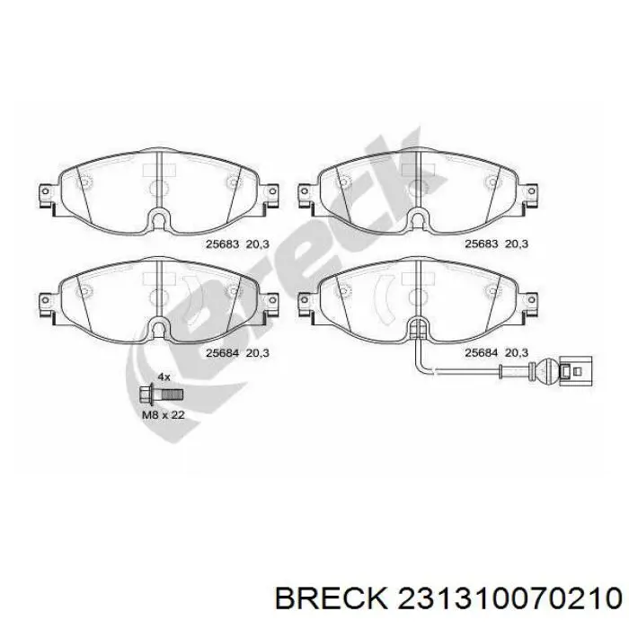 Pastillas de freno delanteras Seat Ibiza 5 KJ1, KJG