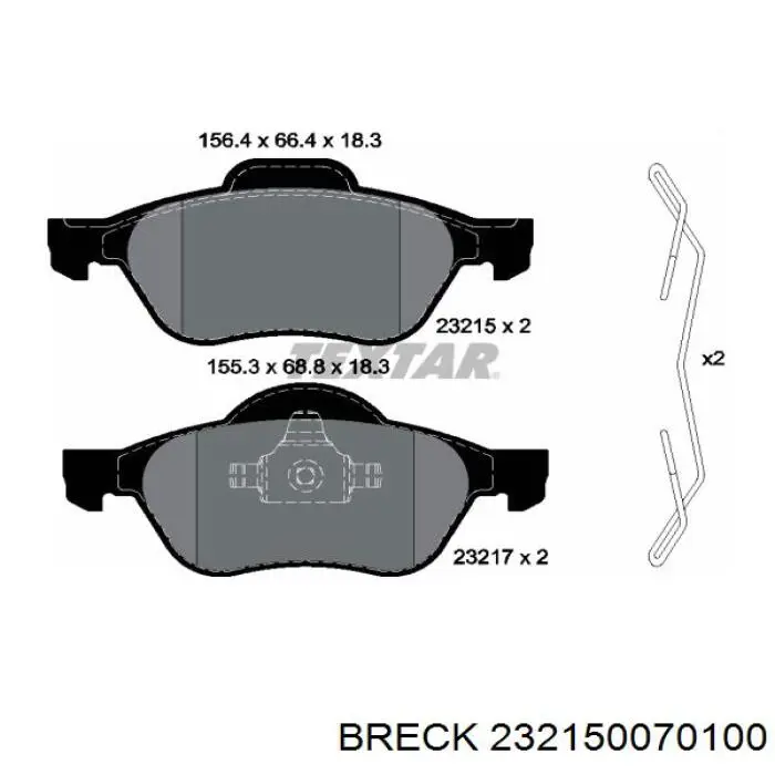Pastillas de freno delanteras Renault Laguna 2 BG0, BG1