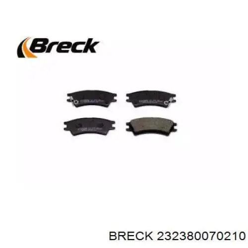 23238 00 702 10 Breck pastillas de freno delanteras