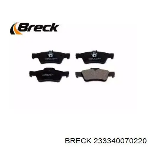 23334 00 702 20 Breck pastillas de freno traseras