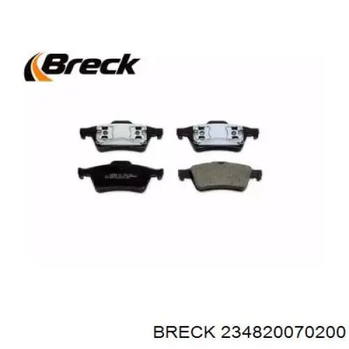 23482 00 702 00 Breck pastillas de freno traseras