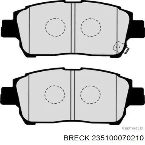 Pastillas de freno delanteras Toyota Prius NHW20