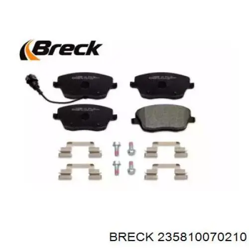 23581 00 702 10 Breck pastillas de freno delanteras