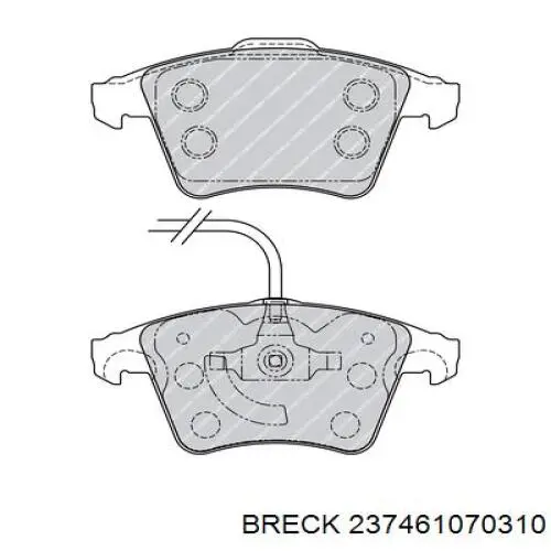 Pastillas de freno delanteras Volkswagen Transporter 7HA, 7HH, 7EA, 7EH