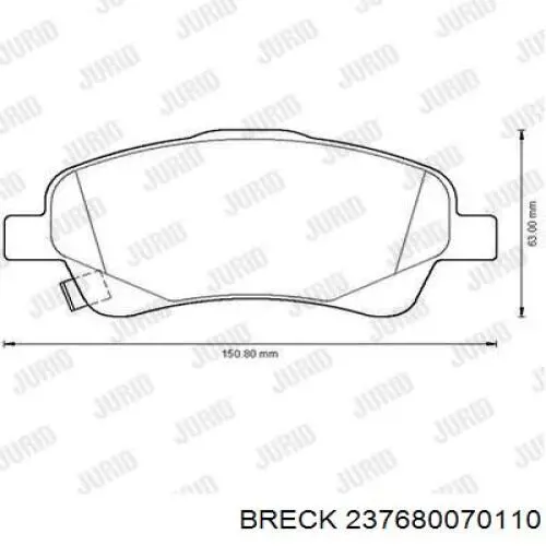 Pastillas de freno delanteras Toyota Corolla R10