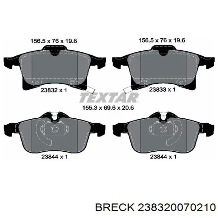 Pastillas de freno delanteras Opel Corsa X12