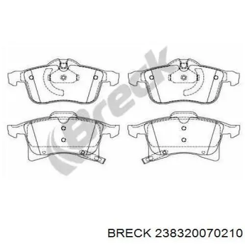 Pastillas de freno delanteras Opel Corsa X12