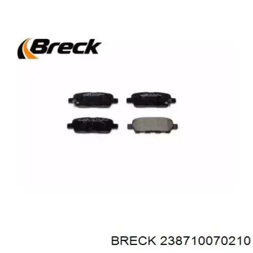 23871 00 702 10 Breck pastillas de freno traseras