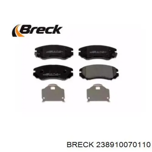 23891 00 701 10 Breck pastillas de freno delanteras