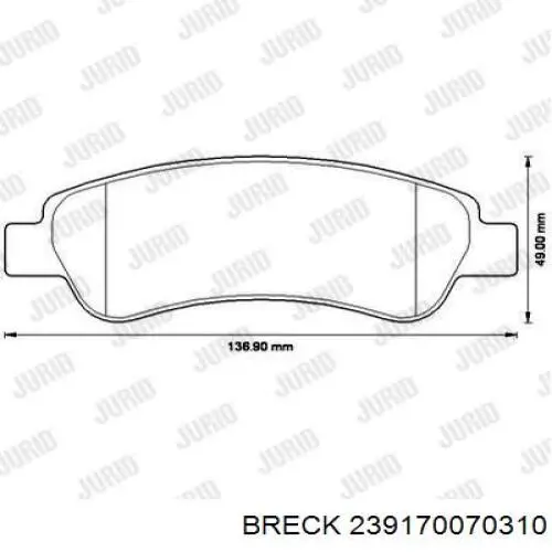 Pastillas de freno delanteras Fiat Ducato 2 230L