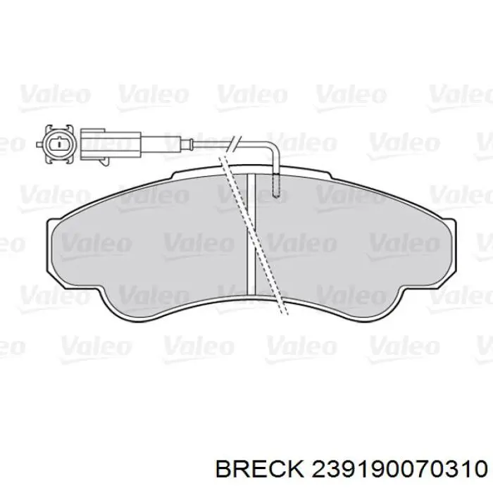 Pastillas de freno 1623060180 Peugeot/Citroen