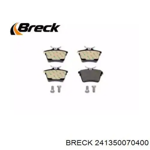 24135 00 704 00 Breck pastillas de freno traseras