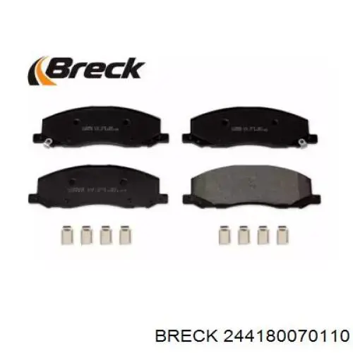 244180070110 Breck pastillas de freno delanteras