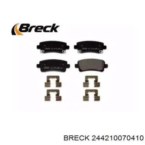 244210070410 Breck pastillas de freno traseras