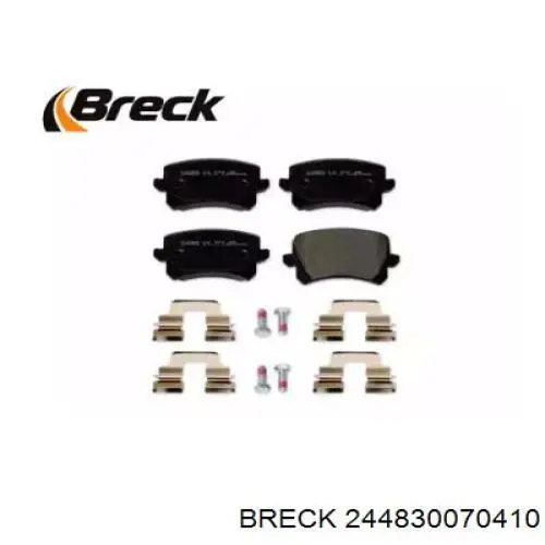 244830070410 Breck pastillas de freno traseras