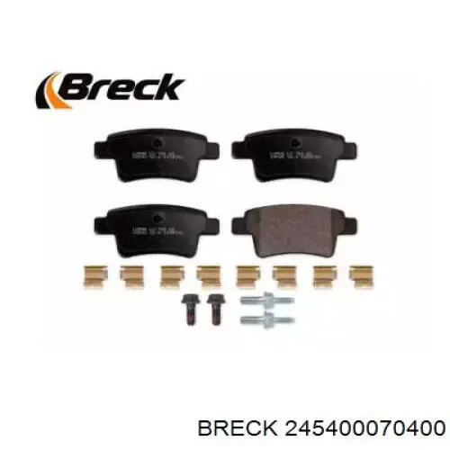 24540 00 704 00 Breck pastillas de freno traseras