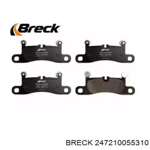 24721 00 553 10 Breck pastillas de freno traseras